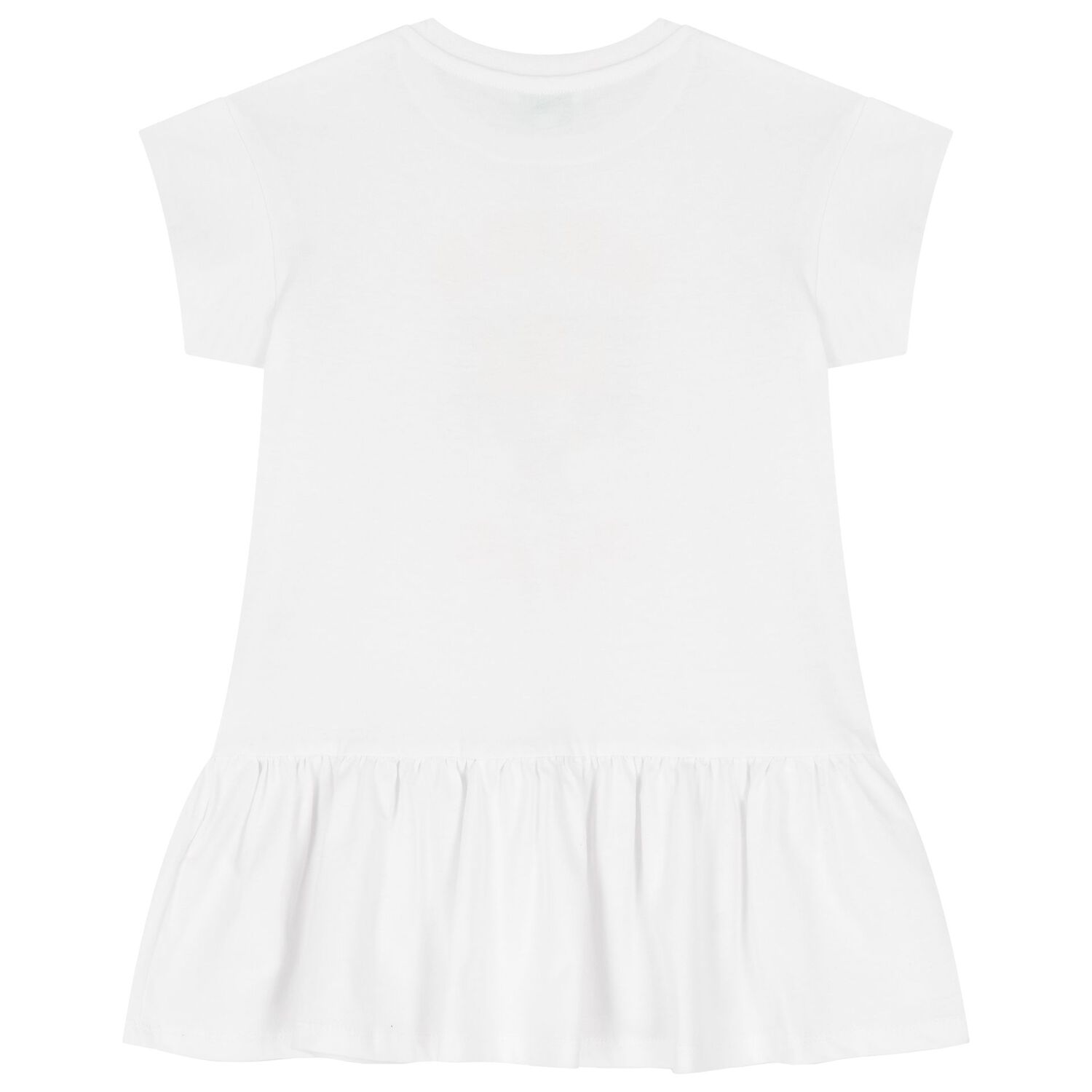 Girls White Tiger Logo Dress, 2, hi-res image number null