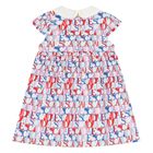 Younger Girls Multi-Coloured Logo Dress, 1, hi-res