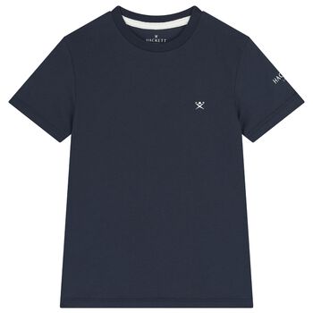 Boys Navy Blue Logo T-Shirt