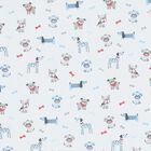 Baby Boys White Dogs Blanket, 1, hi-res