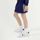 Girls White Leather Logo Trainers, 1, hi-res