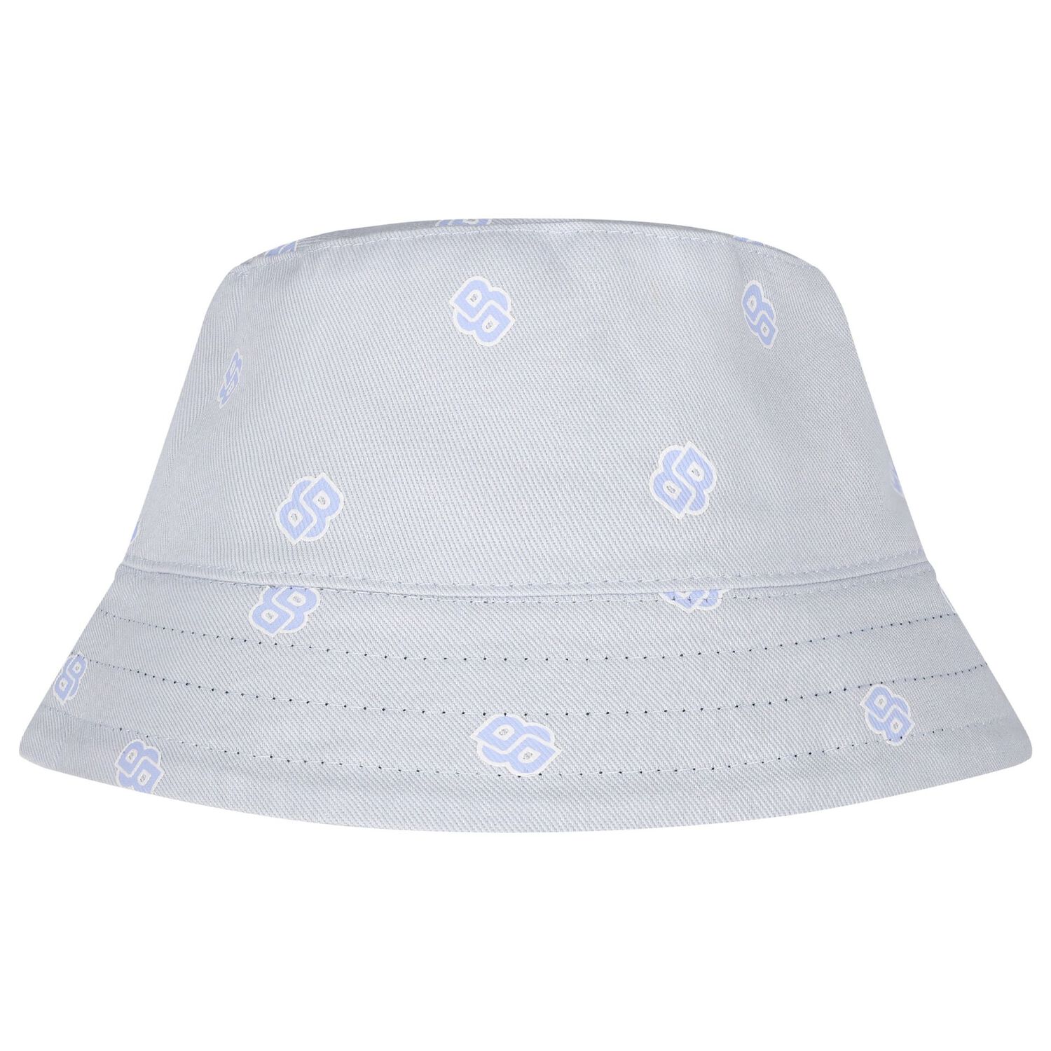 Baby Boys Navy Blue & Blue Logo Reversible Hat, 1, hi-res