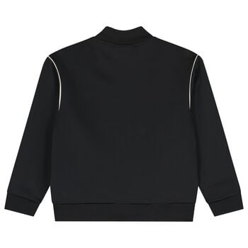 توب اولاد بسحاب بالشعار باللون الاسود 