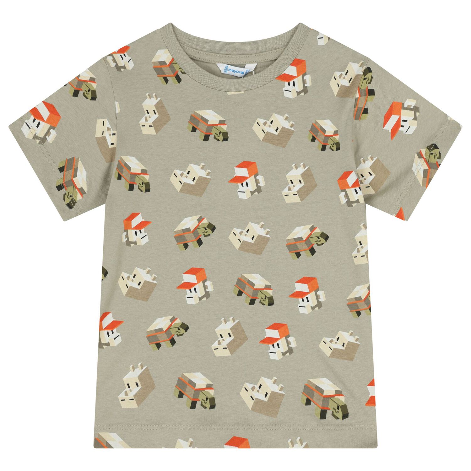 طقم شورت للأولاد باللون الأبيض والأخضر والبرتقالي, 1, hi-res