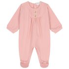 Baby Girls Pink Logo Babygrow, 2, hi-res
