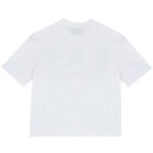 Boys White Logo T-Shirt, 3, hi-res