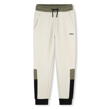Boys Ivory Logo Joggers