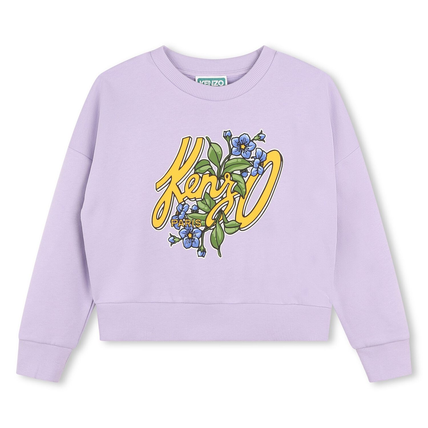 Girls Purple Logo Sweatshirt, 1, hi-res