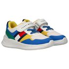 Boys Multi-Coloured Logo Trainers, 2, hi-res