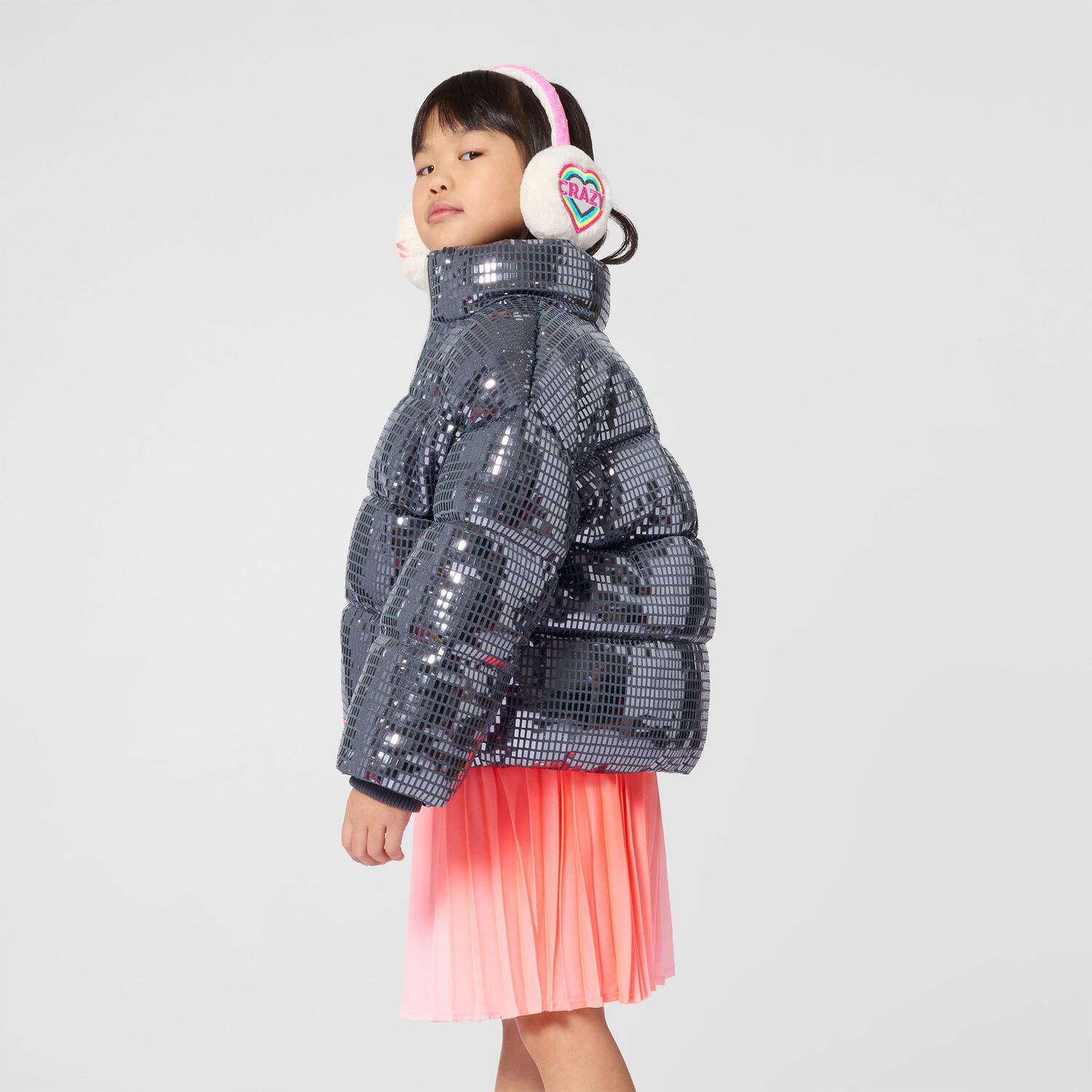 Girls Pink Pleated Skirt, 1, hi-res