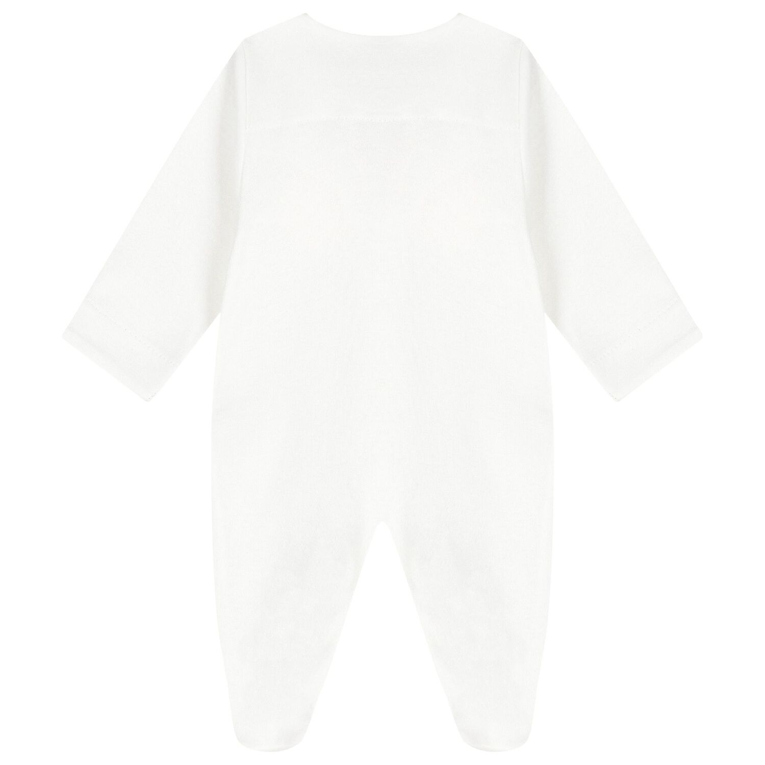 Baby Girls Ivory Flower Babygrow, 1, hi-res