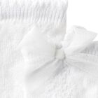 جوارب بنات بفيونكة باللون الأبيض, 2, hi-res