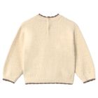 Younger Girls Beige Teddy Bear Sweatshirt, 1, hi-res
