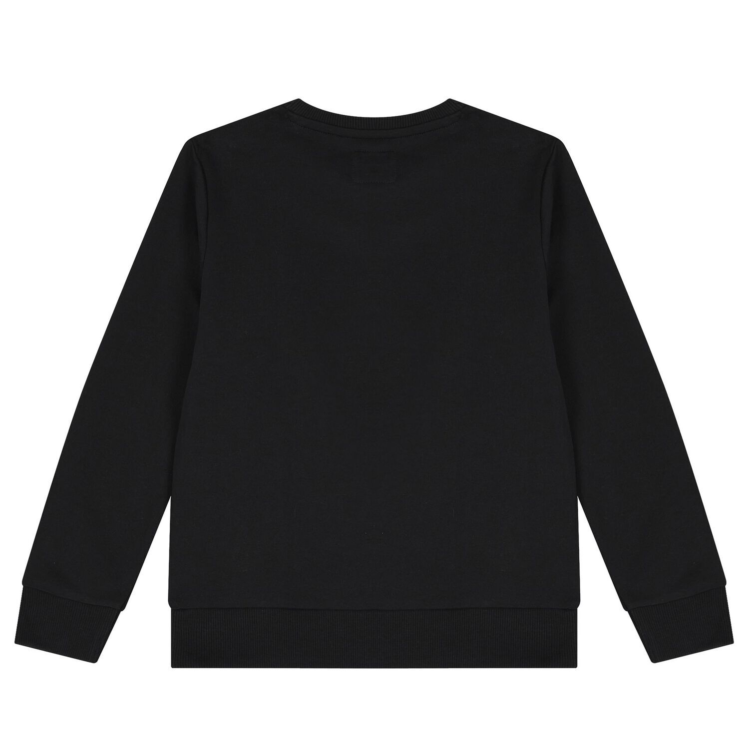 Boys Black Logo Sweatshirt, 2, hi-res image number null