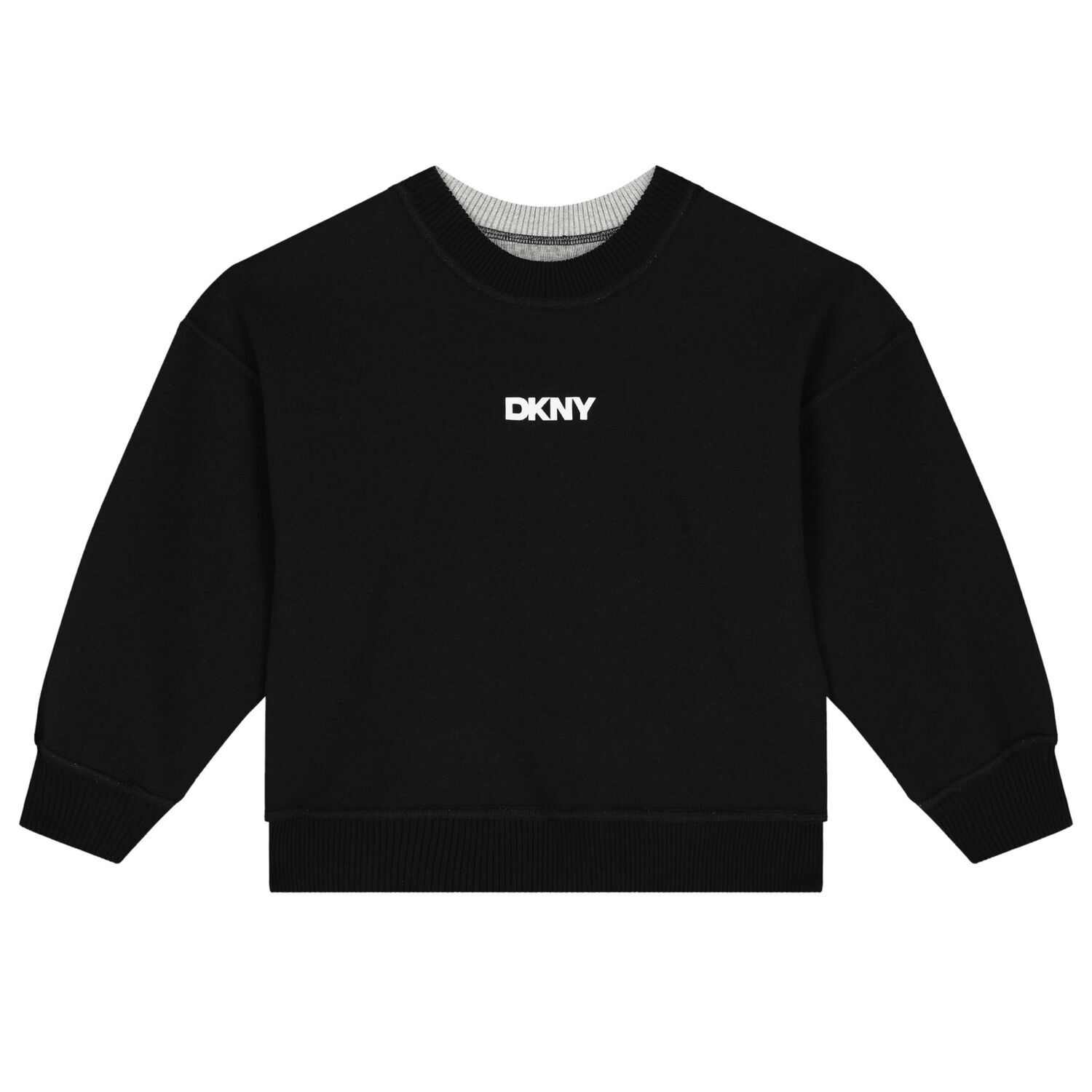 Grey & Black Logo Reversible Sweatshirt, 1, hi-res