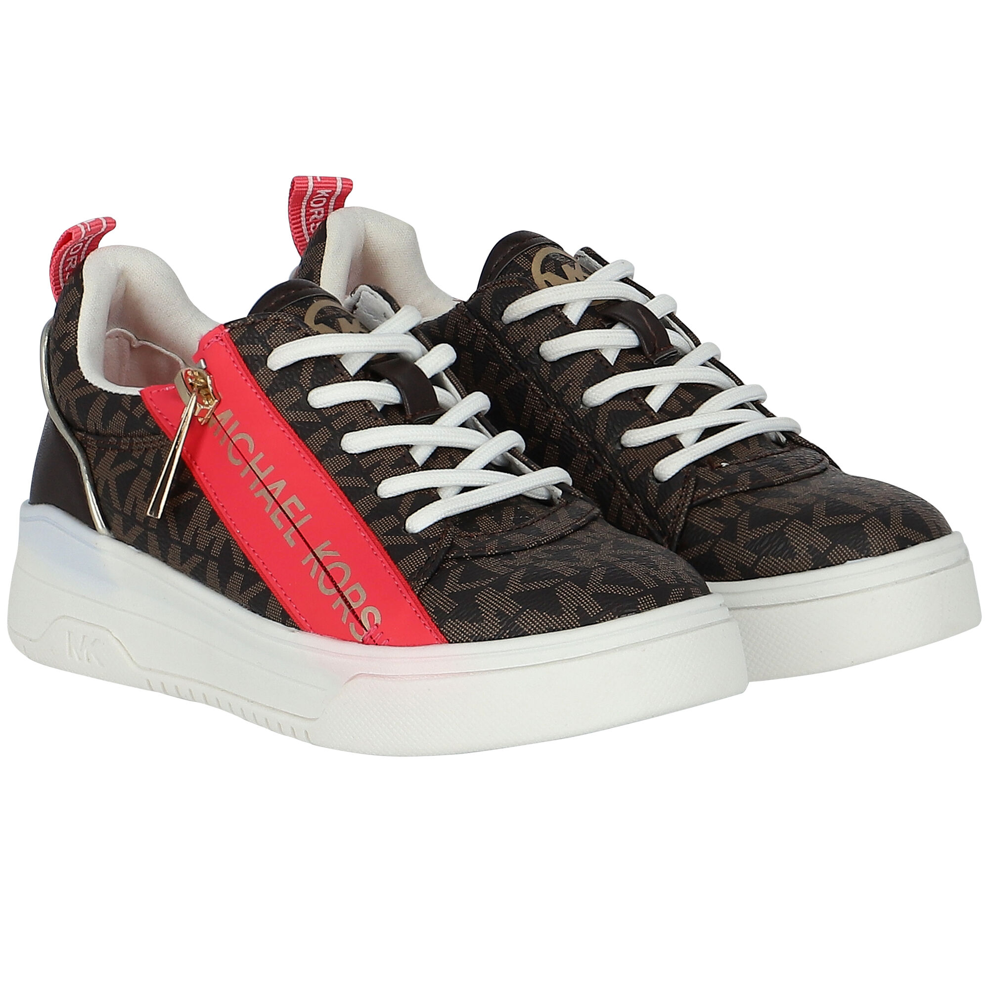 Michael kors hot sale red trainers