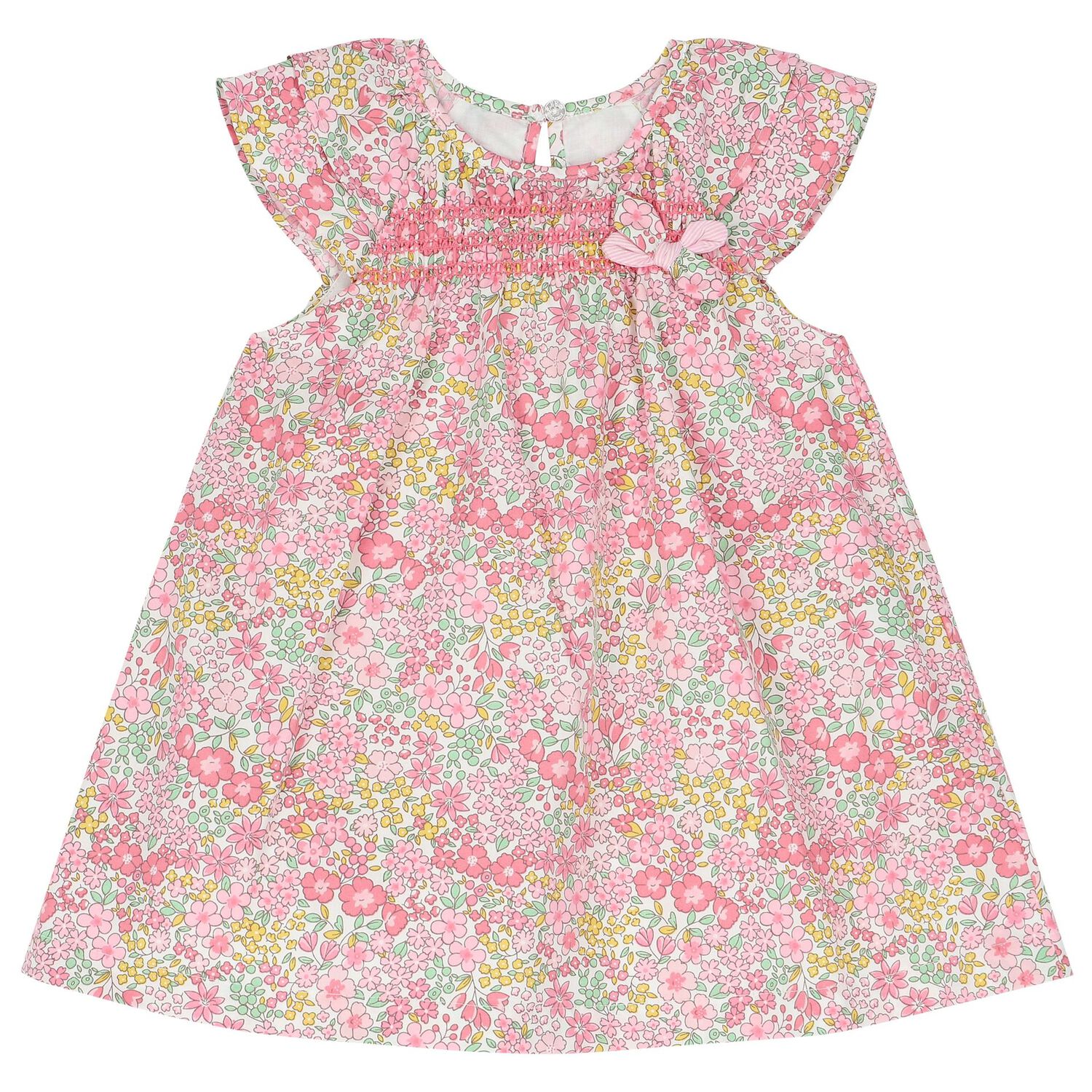Baby Girls Pink Liberty Floral Dress Set, 1, hi-res image number null