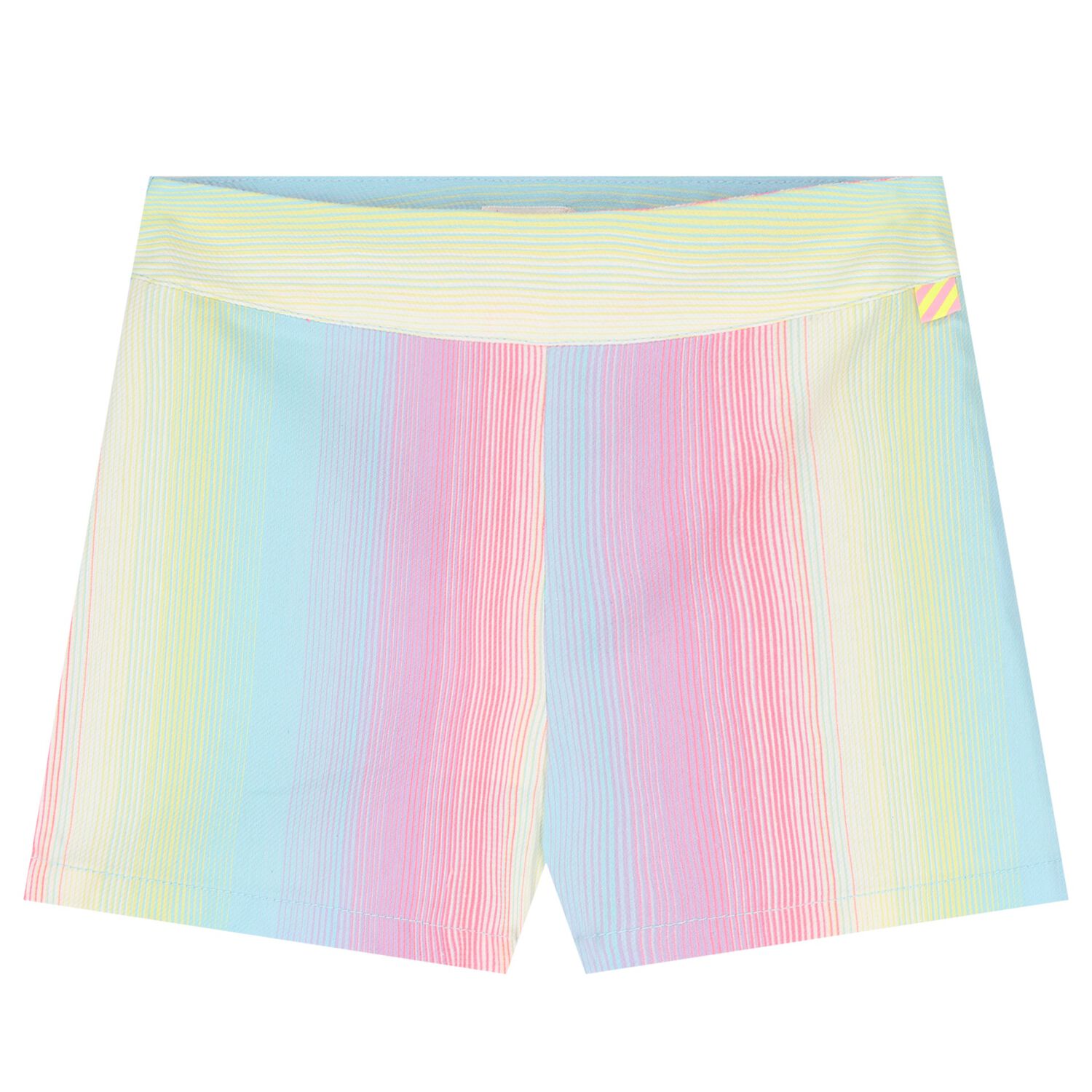 Girls Multi-Coloured Striped Shorts, 1, hi-res image number null