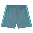 Boys Blue Logo Shorts, 1, hi-res