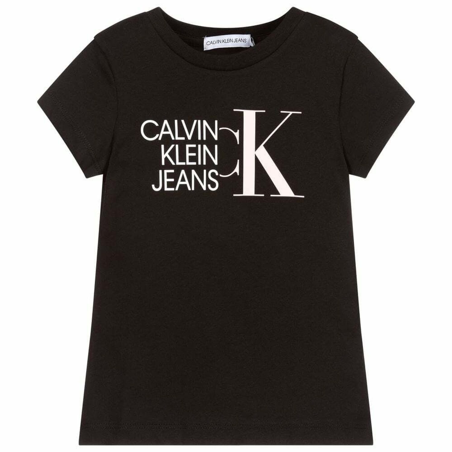 تيشيرت بالشعار باللون الاسود للبنات, 2, hi-res image number null