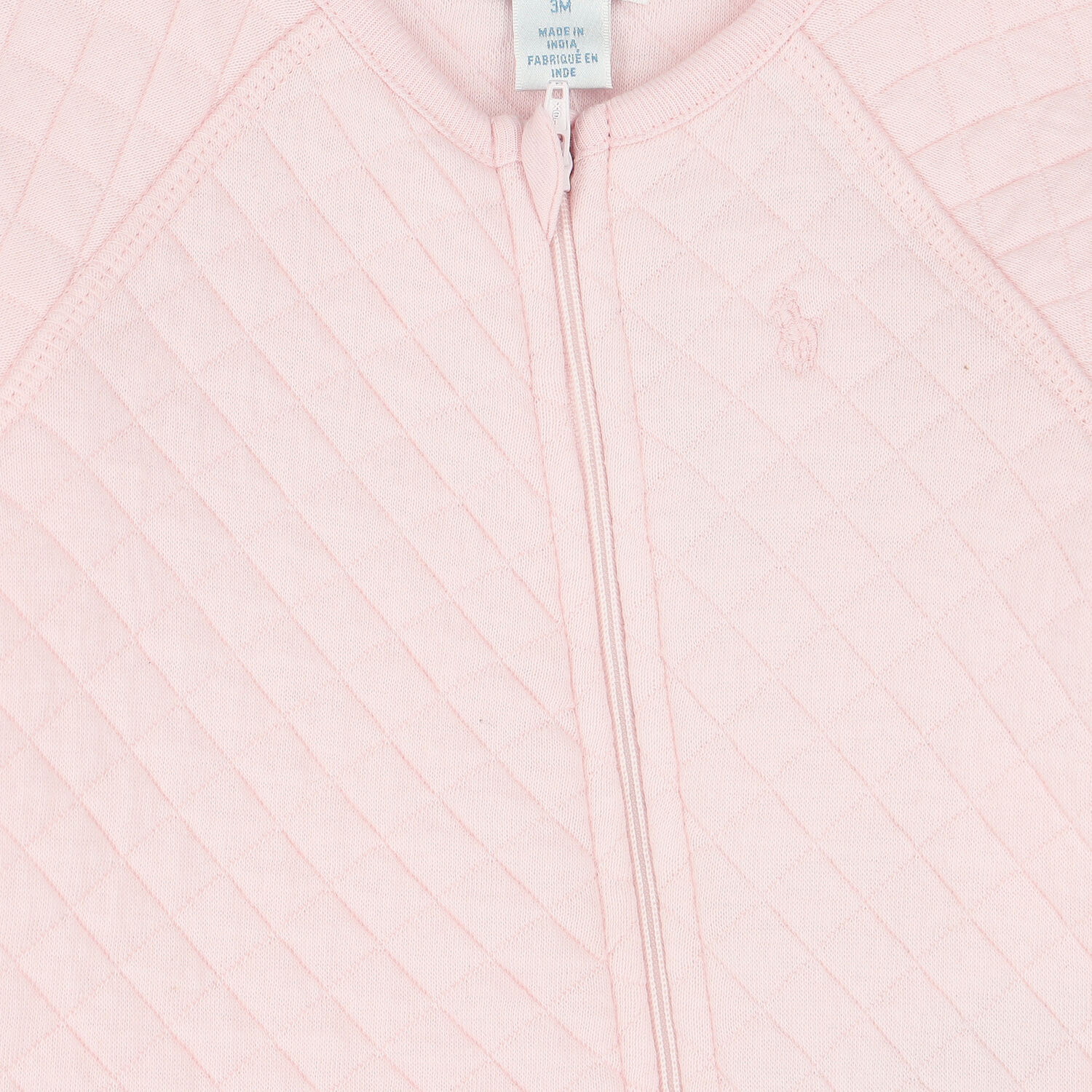 Baby Girls Pink Logo Babygrow, 1, hi-res image number null