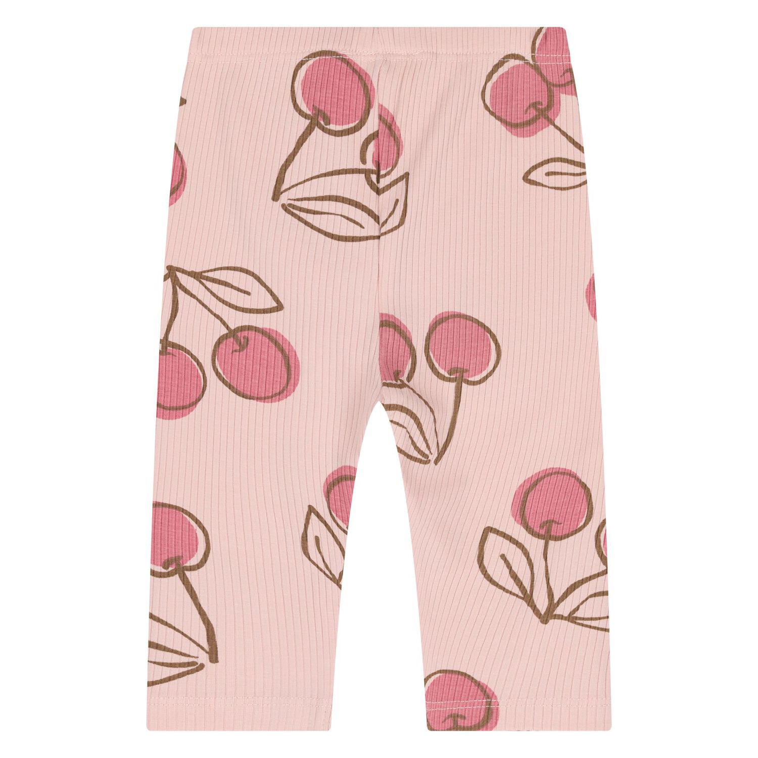 Younger Girls Pink Cherry Leggings, 1, hi-res