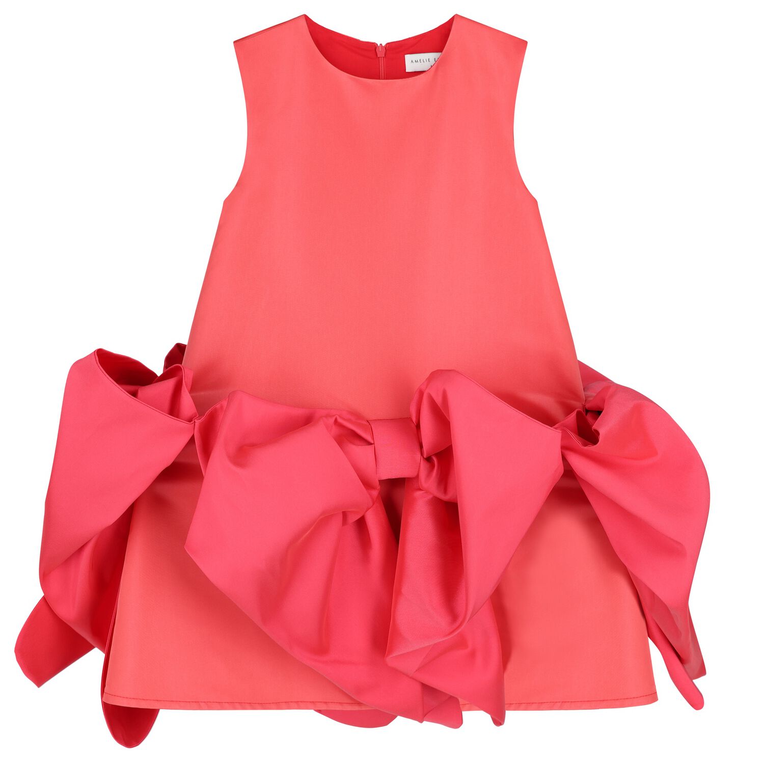 Girls Red Bow Dress, 2, hi-res