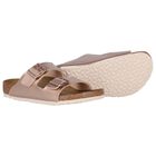 Girls Metallic Copper Sandals, 1, hi-res