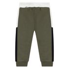 Younger Boys Green Logo Joggers, 2, hi-res