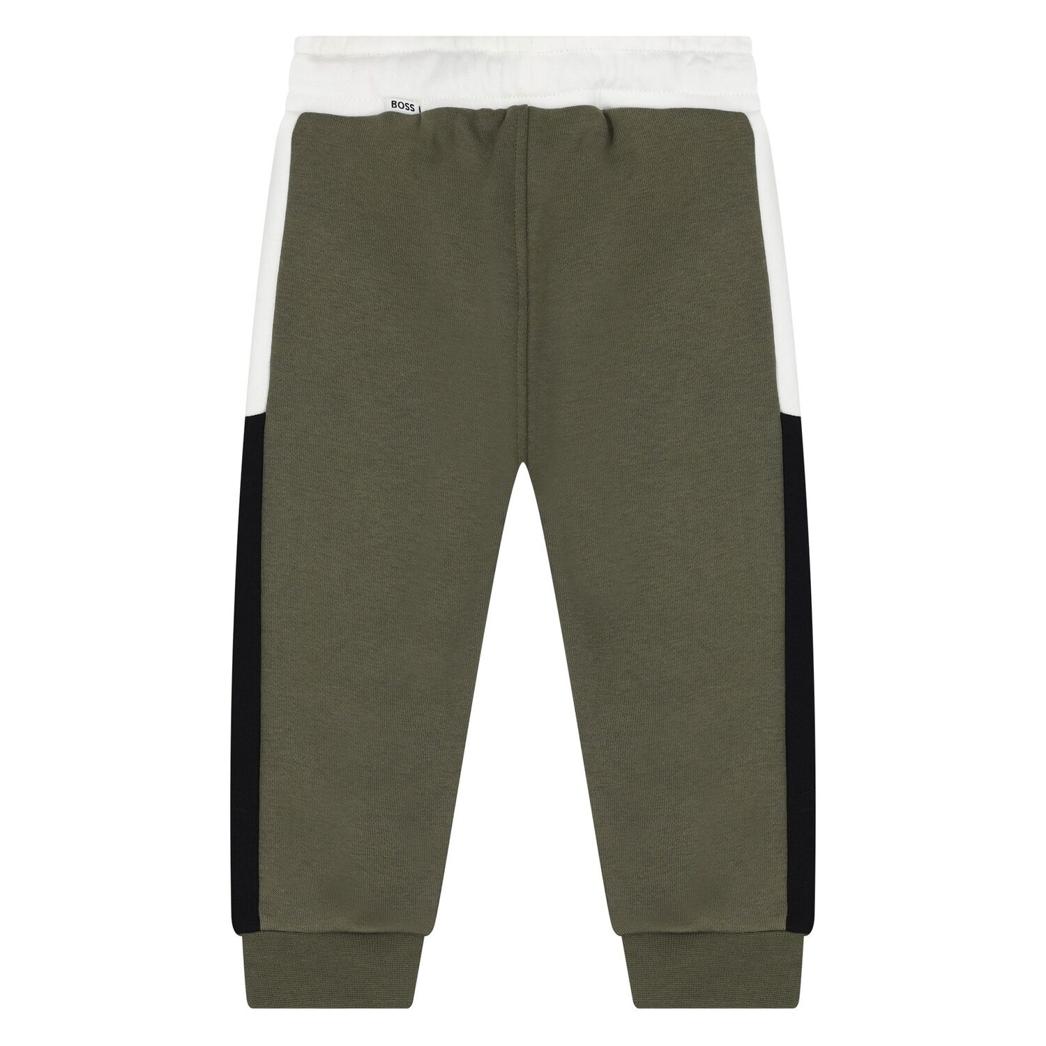 Younger Boys Green Logo Joggers, 2, hi-res