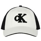 White & Black Logo Cap, 1, hi-res