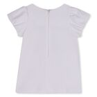 Younger Girls White Bag Dress, 2, hi-res