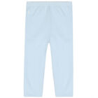 Baby Boys Blue & White Reversible Logo Trousers, 2, hi-res