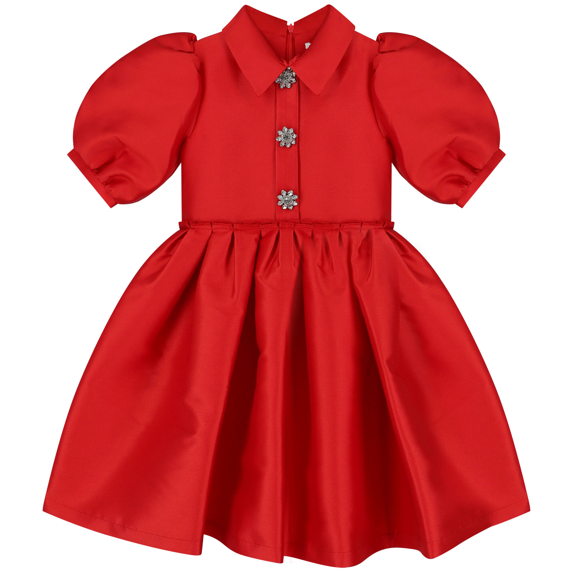 Mama Luma Girls Red Satin Dress Junior Couture UAE