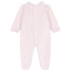 Baby Girls Pink Babygrow, 1, hi-res