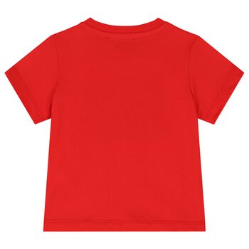 Red Teddy Bear Logo T-Shirt