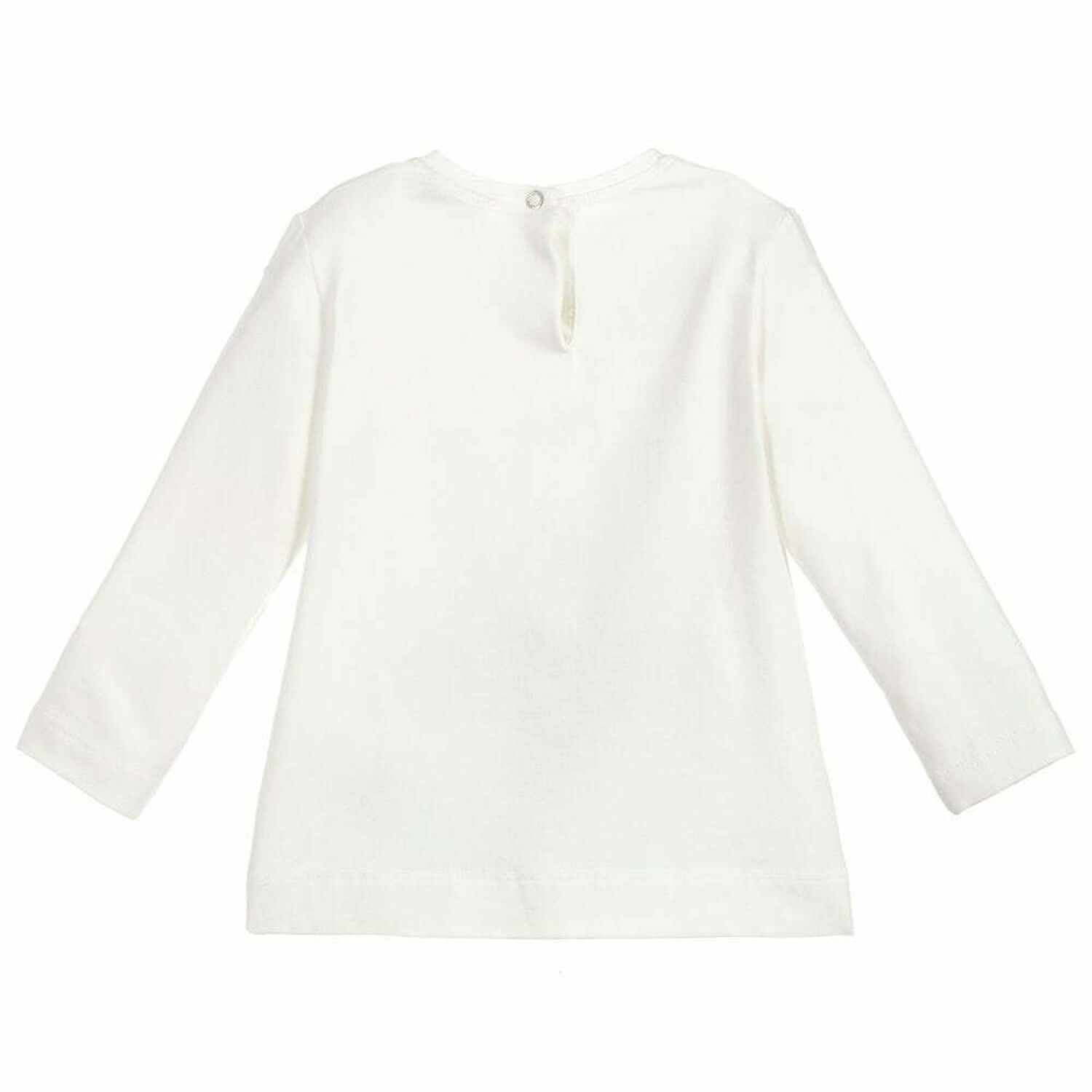 Younger Girls White Alice In Wonderland Top, 1, hi-res