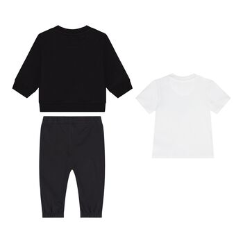 Baby Boys Blue & White 3-Piece Tracksuit Gift Set