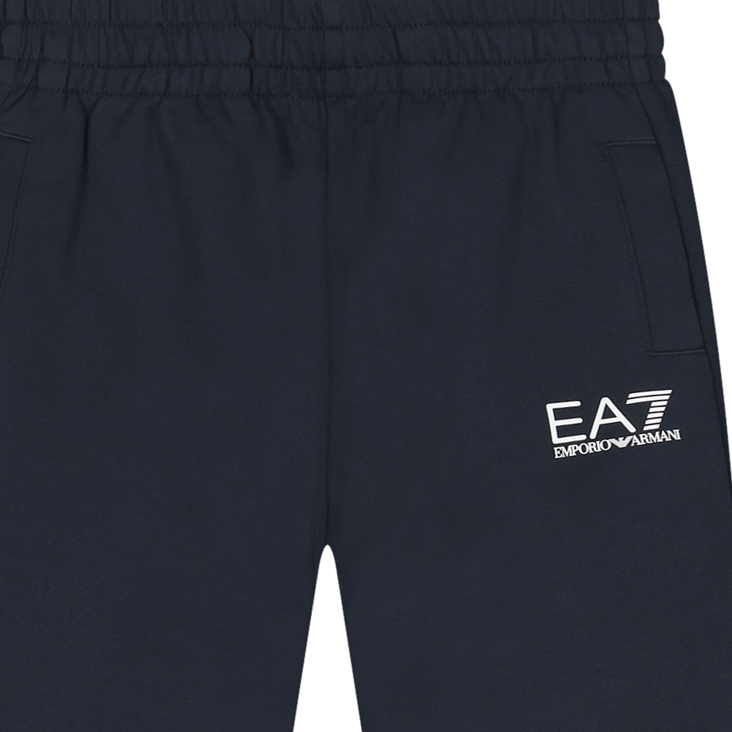 Boys Navy Blue Logo Joggers, 4, hi-res