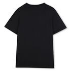 Boys Mini Me Black Logo T-Shirt, 1, hi-res