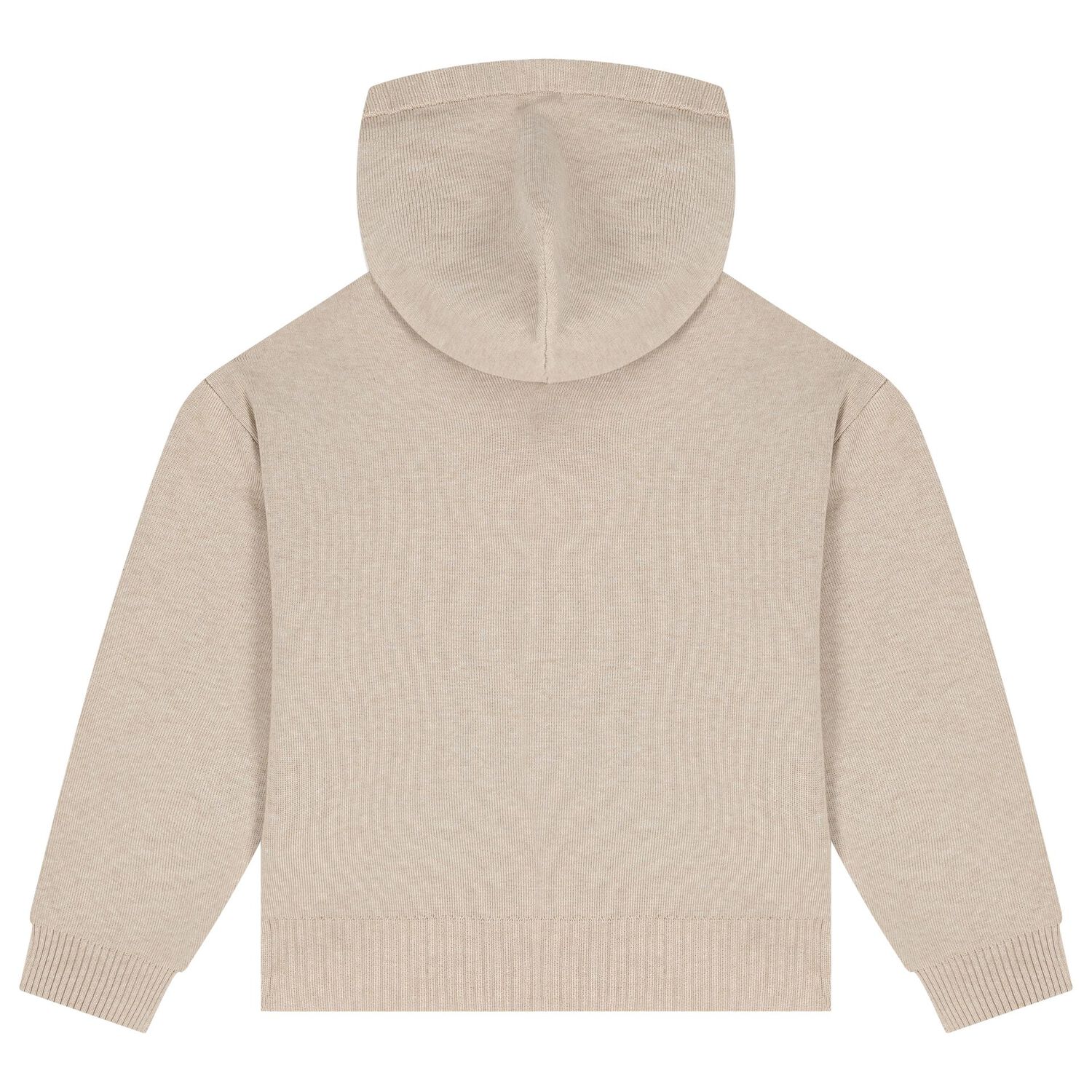 Girls Beige Knitted Trousers Set, 1, hi-res