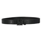 Boys Black Logo Leather Belt, 1, hi-res