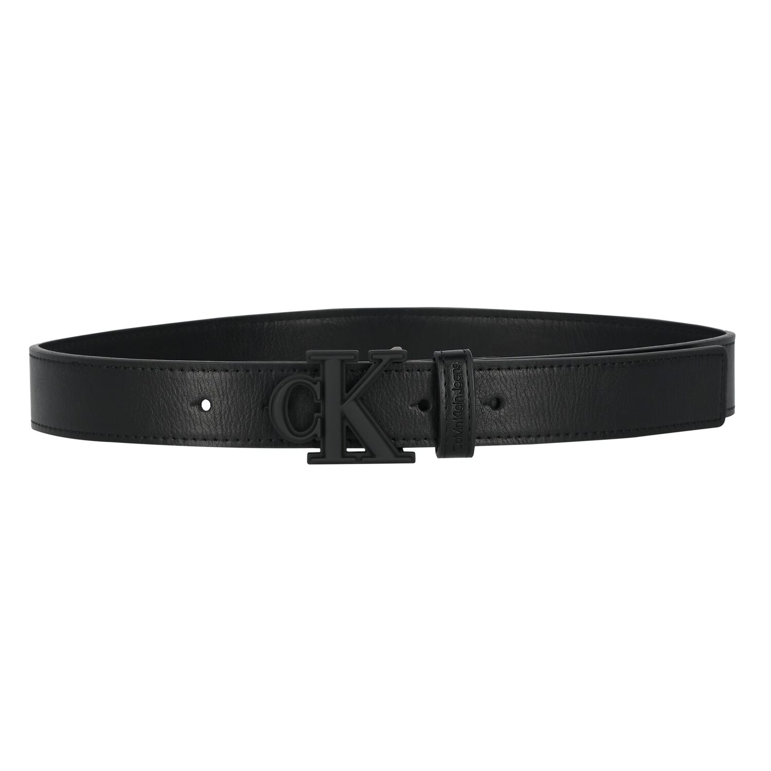 Boys Black Logo Leather Belt, 1, hi-res image number null