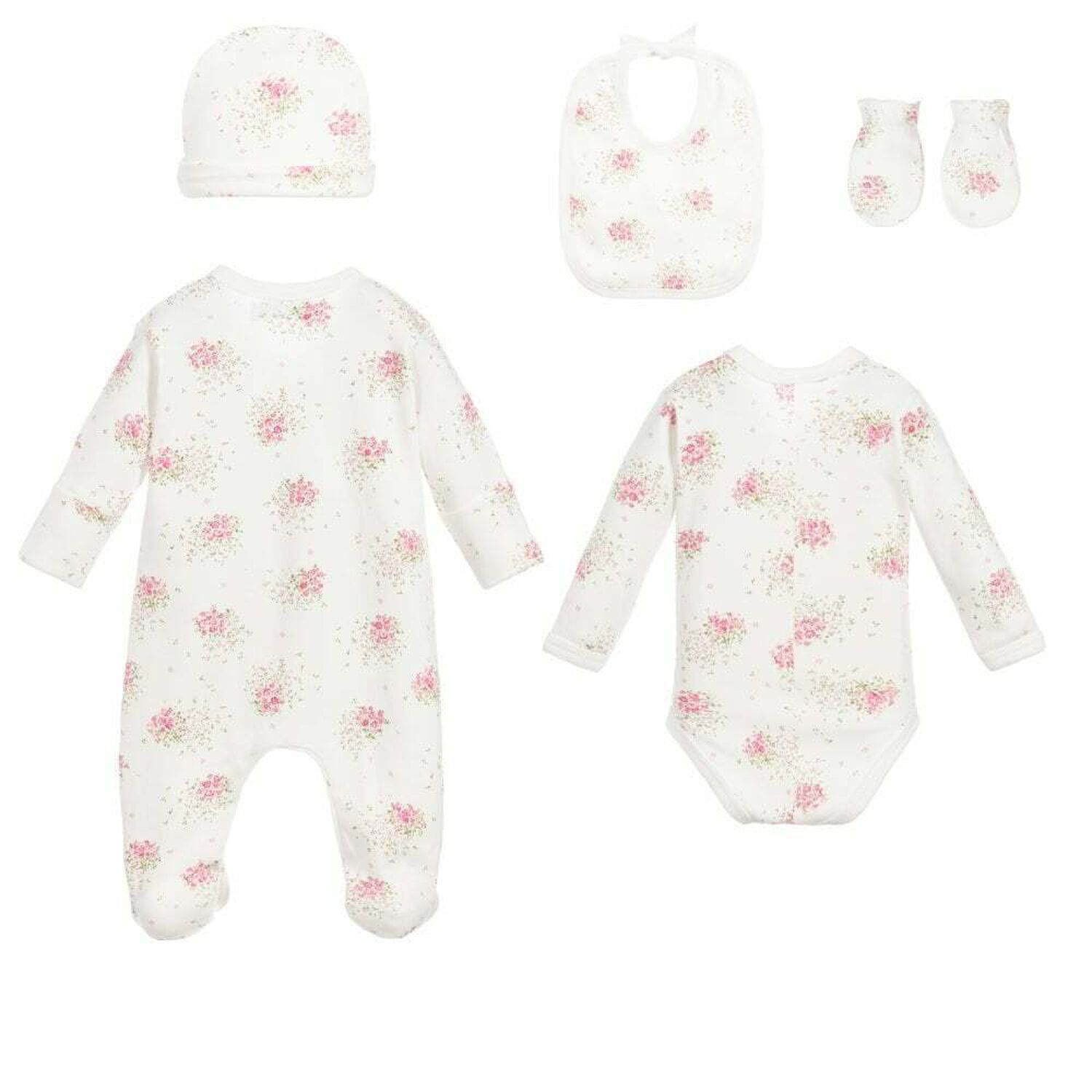 Baby Girls Ivory Floral Gift Set, 1, hi-res image number null