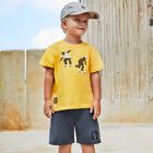Boys Navy Blue Logo Shorts, 2, hi-res