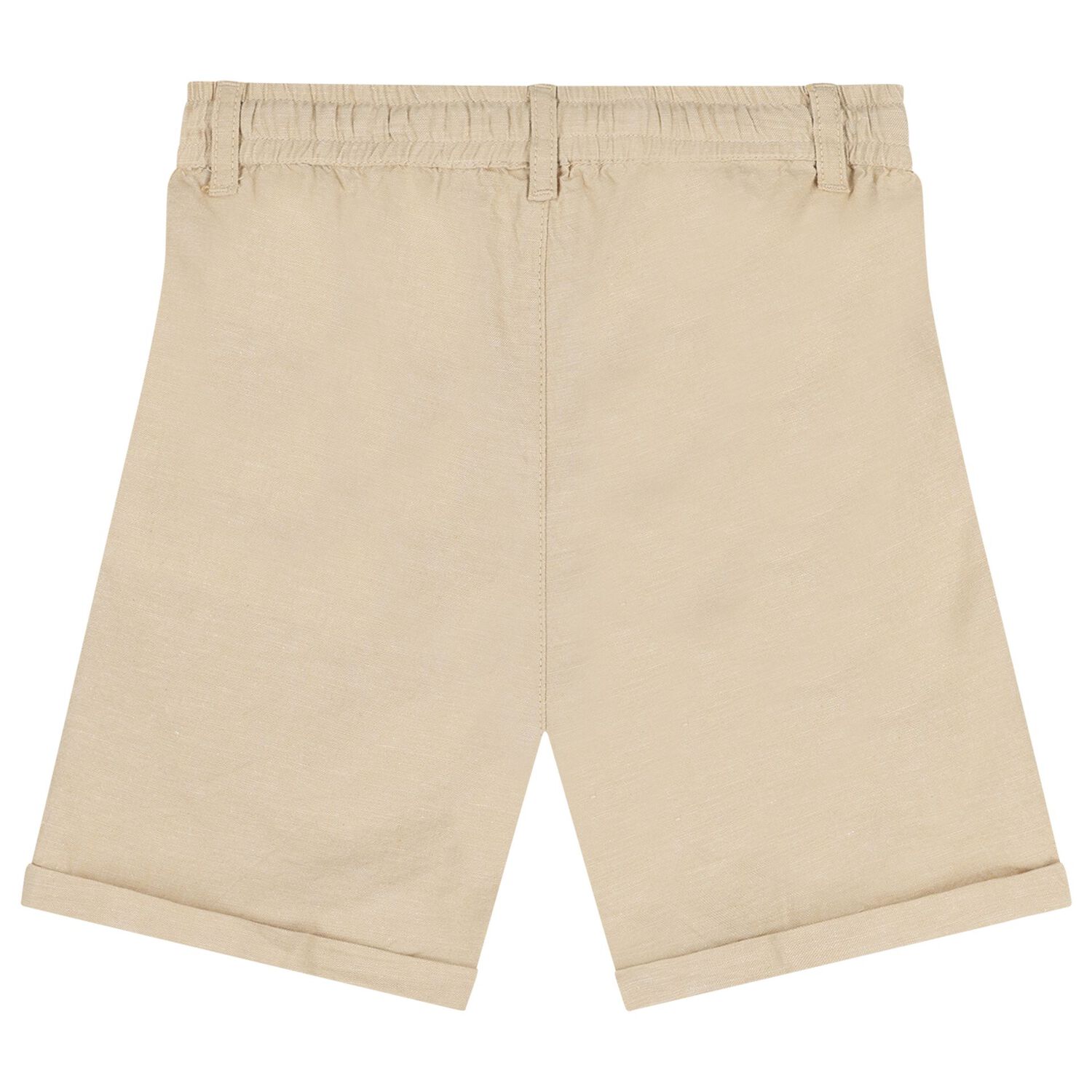 Boys Ivory & Beige Striped Shorts Set, 2, hi-res
