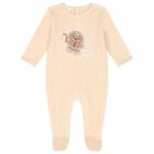 Beige Festive Gingerbread Babygrow, 1, hi-res