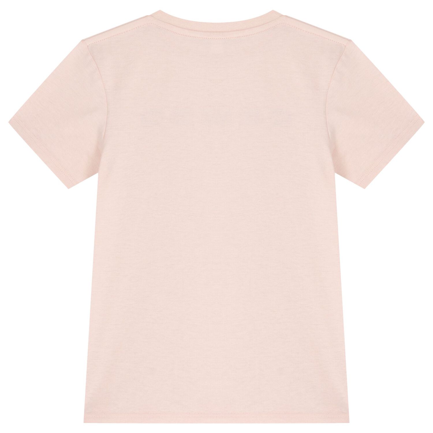 Girls Pink Cotton Logo T-Shirt, 3, hi-res image number null