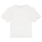 Girls Ivory Logo T-Shirt, 1, hi-res