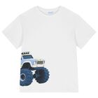 Boys White & Blue Shorts Set, 2, hi-res